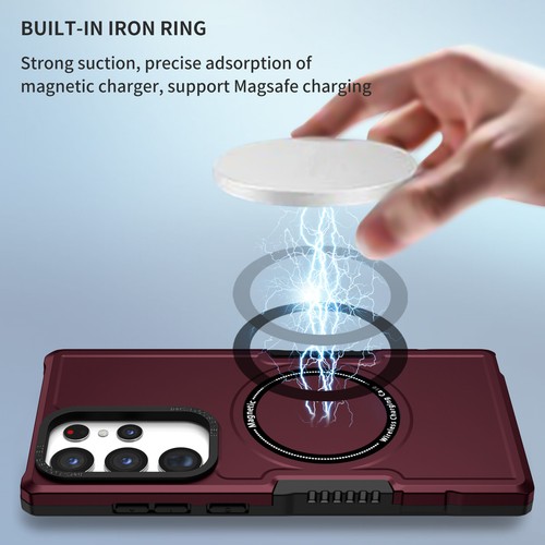 For Samsung Galaxy S25 S24 S23FE S22 S21 FE Luxury Magsafe Shockproof Slim Hybri - Bild 60 von 76