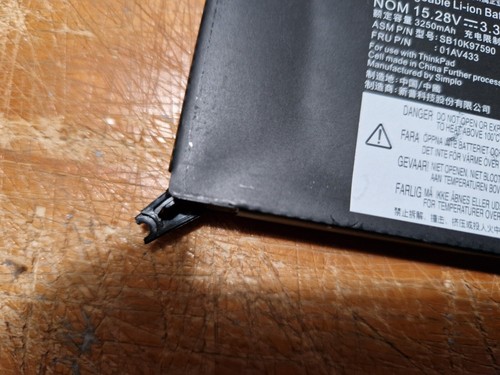 Genuine Lenovo ThinkPad Yoga 370 260 X380 01AV433 01AV432 Battery CLIP 80%+ - Picture 3 of 3