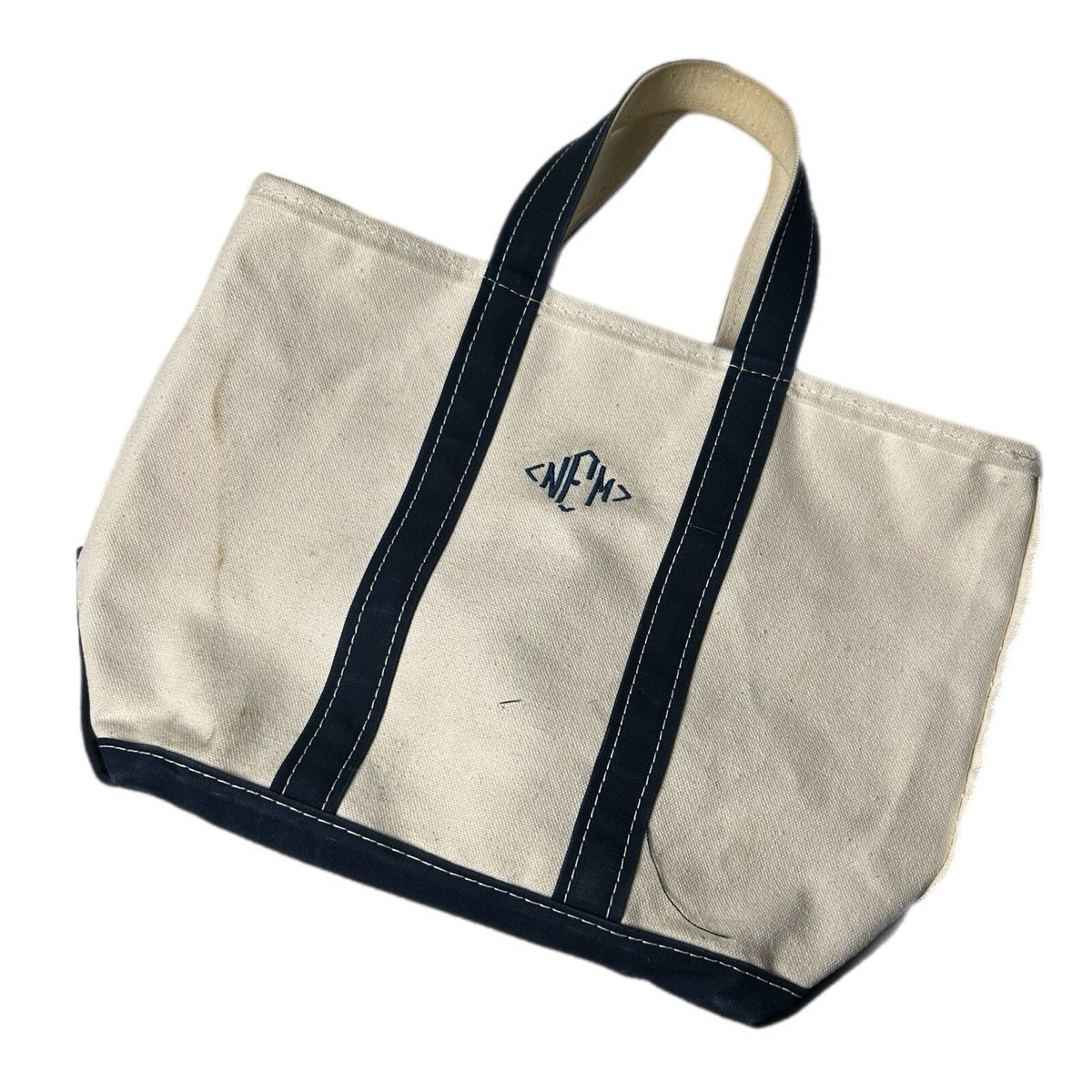【ヴィンテージ】エルエルビーン　トートバッグ　ナスコン　BoatandTote L.L.Bean｜Boat and Tote Bag「本物は変わらない」頑丈さと