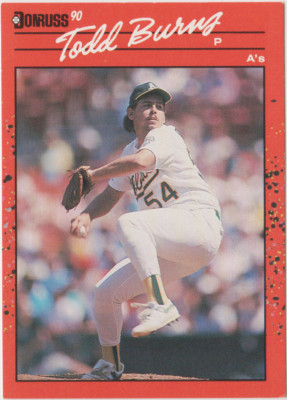 1990 DONRUSS TODD BURNS #446