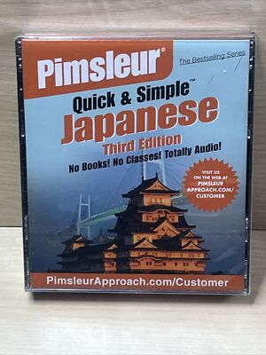 Pimsleur Quick and Simple Japanese 4 CD Audio 3rd Edition 8 Learning Lessons