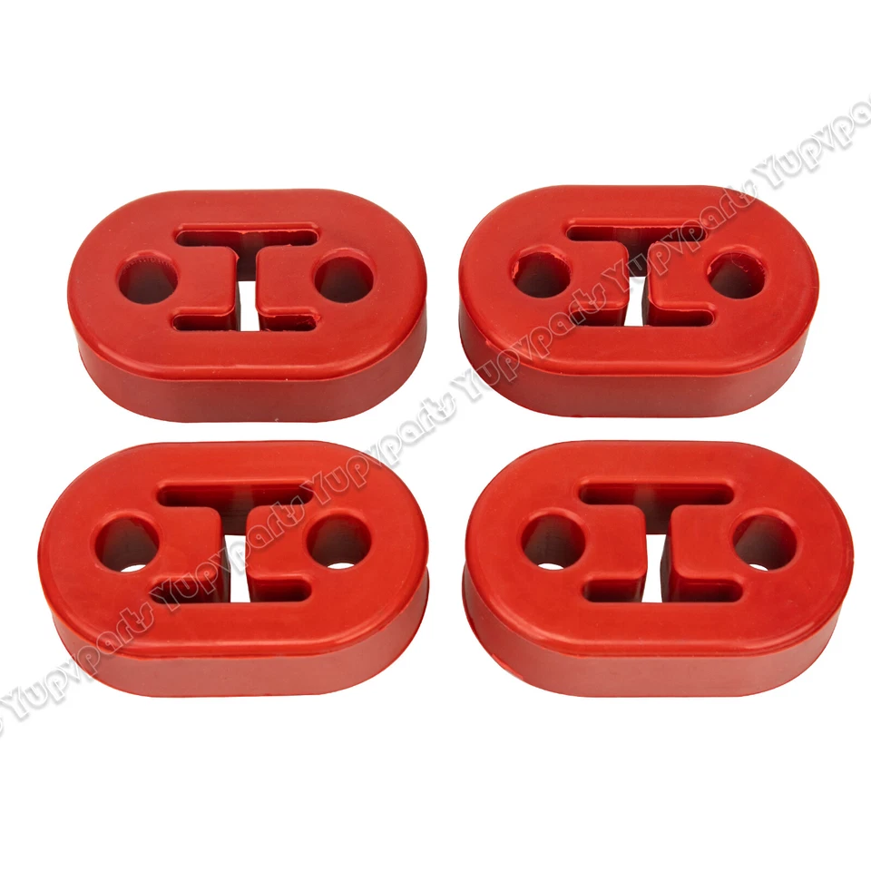 4X 2Holes Exhaust Mount Rubber Insulator Grommet Hanger Bushing Rod Support — 第 2/4 张图片