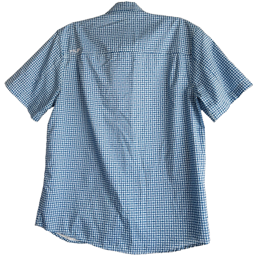Huk Shirt Men’s S Blue Button Down Performance Fishing Lightweight Pocket - Picture 3 of 4