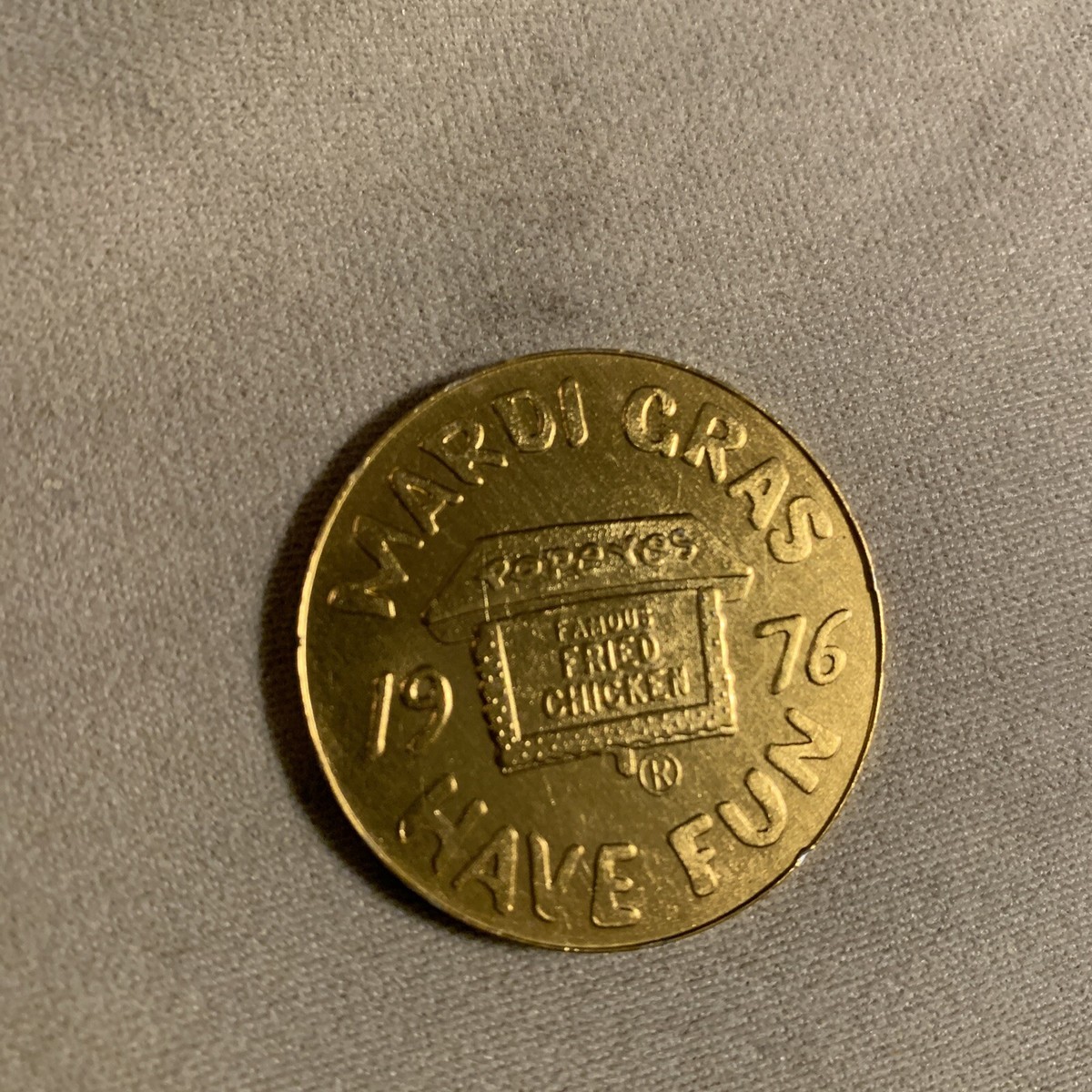 popeyes chicken popeye's 1976 Doubloon token vintage popeye