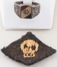 ww1 WWI Ring 835 silver German Iron Cross Badge 1914 Award Germany Battlefield