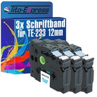 3x Schriftband für Brother TZe-233 P-Touch 1000 1000 BTS 1000 F 1005 BTS 1005 F