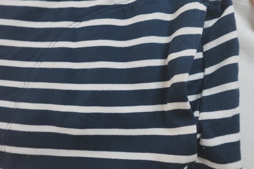 Buffalo David Bitton Striped Hoodie Pullover Navy Weiß Kordelzug Medium M - Bild 9 von 10