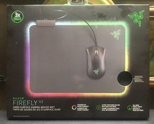 Razer Firefly V2 Hard Surface Gaming Mouse Mat w/ Chroma 3X Brighter BRAND NEW!!