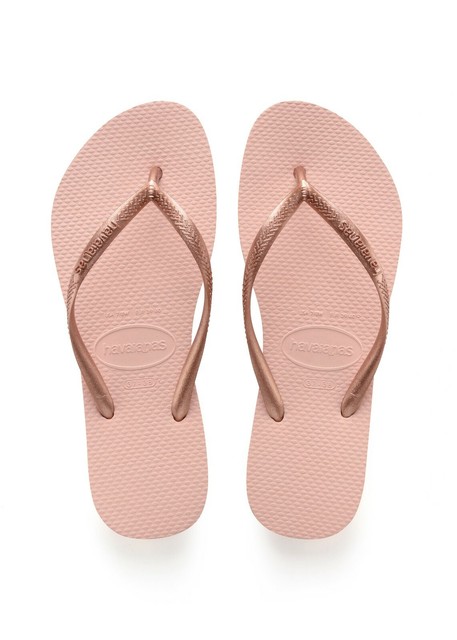 rose gold havaianas with diamante