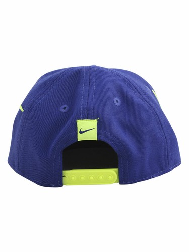 Nike Infant/Toddler Kids Boy's Swoosh Logo Baseball Cap Hat Flat Brim Snapback - Picture 4 of 13