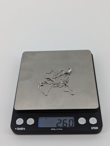 14kt white gold, 2.60 grams, .75pts I2 I3 G/H Diamond necklace - Picture 7 of 9
