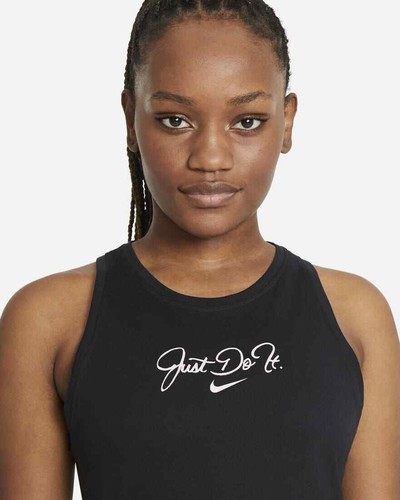 NWT Women’s Nike Medium Black Just Do It Tank Top MSRP $30.00 - Picture 3 of 11