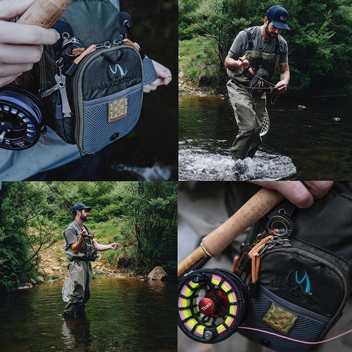 Maxcatch Fliegenfischen Brusttasche multifunktionale Fischen Brustbeutel - Bild 6 von 8