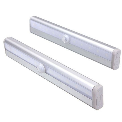 10 LED Motion Sensor Closet Light Wireless Night Cabinet Lamp Battery Powered - Picture 6 of 9