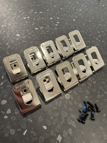 10 PACK Genuine DEWALT Belt Clip Hook 20V Drill Driver N268241 N169778