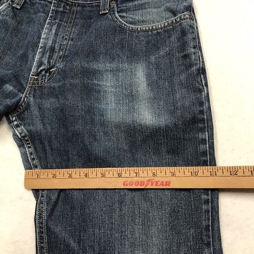 Y2K LEVIS 527 Low Boot Cut Jeans Men 34x34 Distress Denim Blue Cowboy Western - Picture 18 of 21