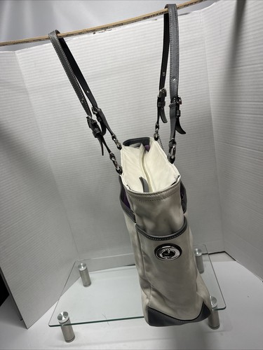 Bolso de Mano Coach Hobo Cuero Blanco Gris Nº# M0993-F14673 - Imagen 13 de 21