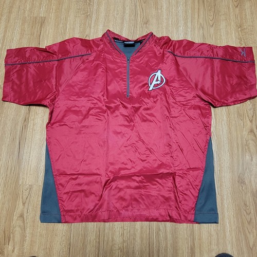 Custom Avengers Mizuno Teamwear 1/4 Zip Warm Up Shirt Pullover Size Large