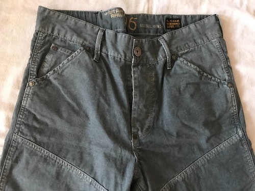 G-STAR RAW 5620 HERITAGE EMBRO TAPERED BERMUDA SHORTS SIZE 29'' OLIVE DRAB - Picture 2 of 15
