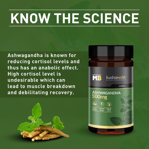 MuscleBlaze Koshaveda Ashwagandha 500mg (60 Tablets) - Picture 5 of 9
