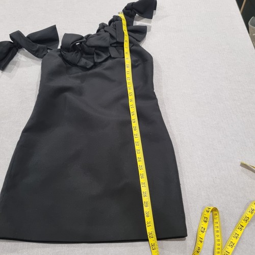 C/MEO COLLECTIVE Sz XS Sweet Devotion Dress Black Large Bow detail Mini RRP $240 - Picture 14 of 16
