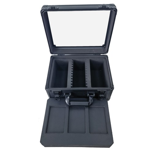 3-Row Graded Card Storage Box Trading Card Holder With Transparent Cover for PSA - Picture 8 of 12
