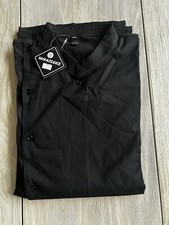 New Mens Black XXL Chef Restaurant Shirt