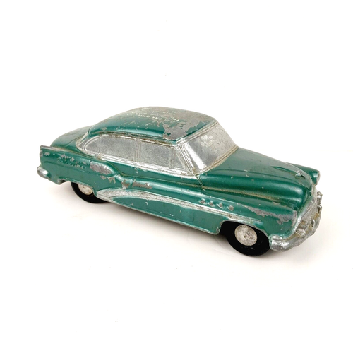 Banthrico 1952 Buick Roadmaster metallo pressofuso auto coin bank verde rivenditore promo - Foto 2 di 9