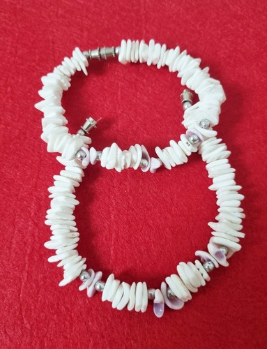 Natural Shell Conch Bracelet Cuff White Purple Casual Summer Beach BOHO Vintage - Picture 12 of 15