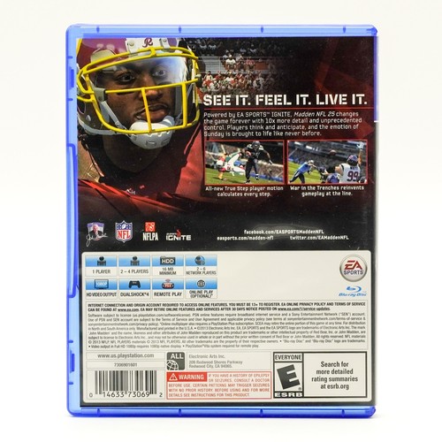 Sony Playstation 4 PS4 Madden NFL 25 Football Simulation EA Sports 2013 Tested - Picture 2 of 4