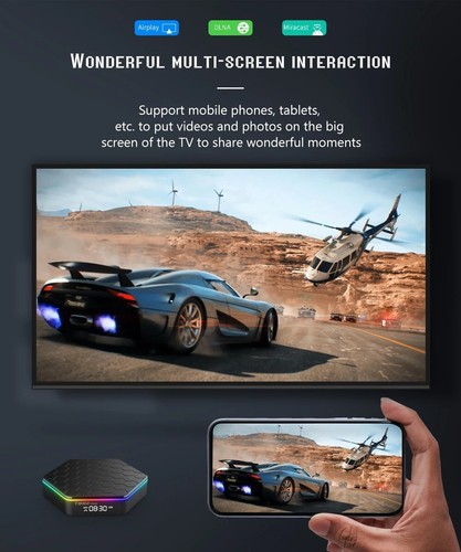T95Z Plus Android 12 TV Box 16GB/32GB/64GB Smart HD Media Player WIFI Bluetooth - Picture 5 of 10