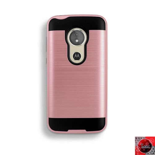 Funda protectora a prueba de golpes con armadura híbrida delgada para cricket Motorola moto e5 SUPRA - Imagen 3 de 16