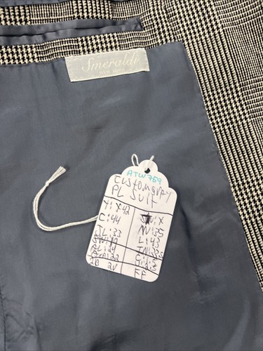 FALL/WINTER Custom Made Men's Gray Plaid Suit 42L 35X33 $595 - Picture 7 of 12