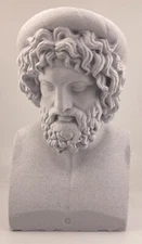 GREEK SCULPTURE ASKLEPIOS 7.9 INCH/200 MM, MUSEUM REPRODUCTION