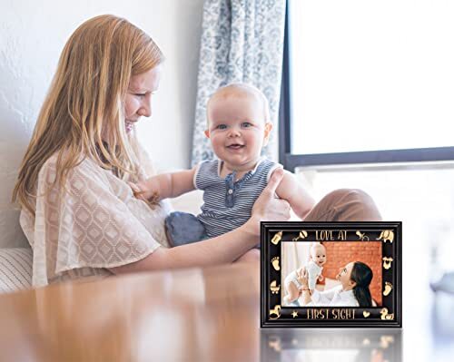 Mothers Day Gifts for Mom Grandma Women First Wood - Love at first sight - Picture 4 of 8