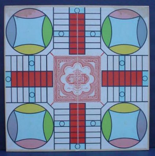 1964 Selchow & Righter Parcheesi Spiel Royal India Gold Seal 100% komplett Holz - Bild 4 von 12