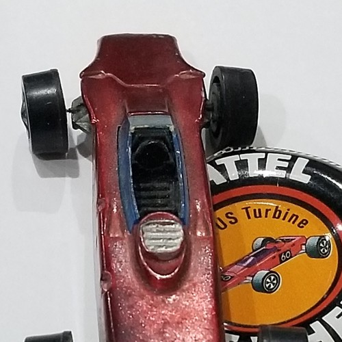 1969 Mattel Hot Wheels Red Line-Lotus Turbine with button - made in Hong Kong - Picture 4 of 11