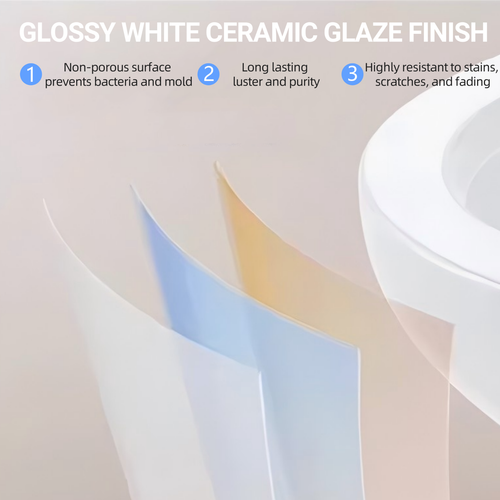 1.28 GPF Single Flush Toilet, Elongated Bowl, Soft Close Seat, ADA Height, White - Picture 8 of 15