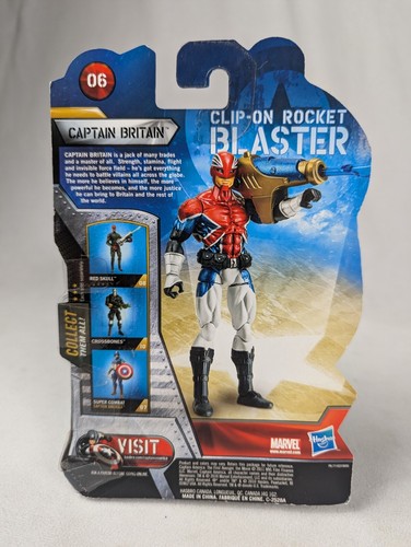 Captain America First Avenger Captain Britain 06 MOC Hasbro 3.75 Action Figure - Picture 6 of 9