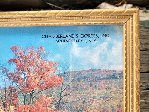 Vtg LITHO ADVERTISING WALL THERMOMETER FRAMED - AUTUMN REVERENCE A. SCHEER #6175 - 第 7/10 張圖片