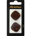 Brown Square 2-Hole Flat Button Sewing Buttons