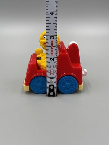 Vintage 2004 Sesamstraße großer Vogel in rot Abschleppwagen Fahrzeug Mattel 3 Zoll - Bild 4 von 5