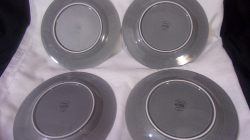 [lot of 4] Gibson Elite Barberware GREY*   10.75" Dinner Plates - Picture 8 of 9