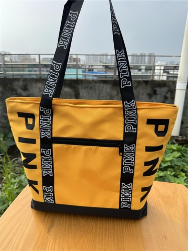 Colorblock Pink Letter Graphic Tote Handbags Woman Shoulder Bags Casual Bag - Picture 20 of 29