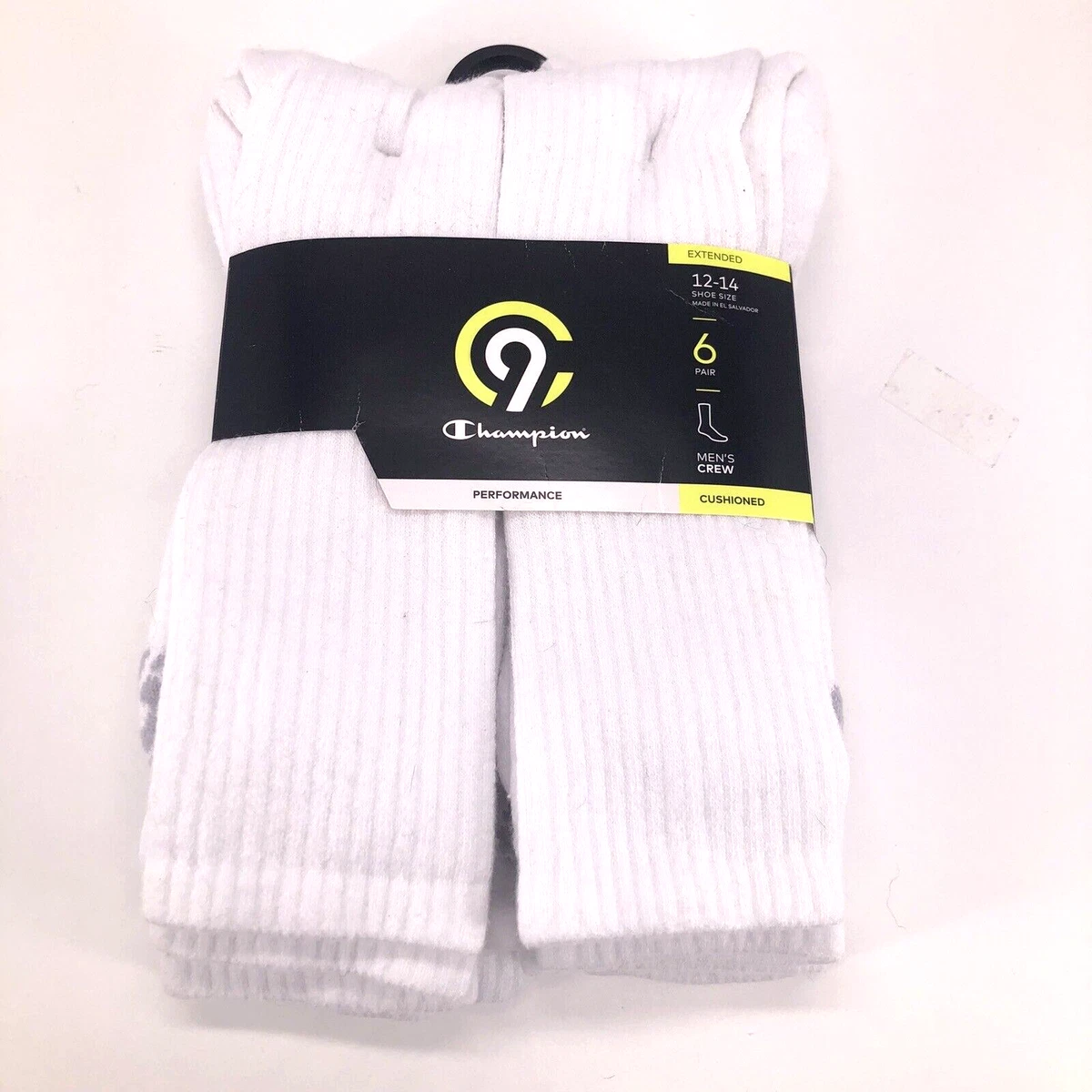 NEW C9 Champion Men s 6 Pair Cushioned Performance Athletic Crew
