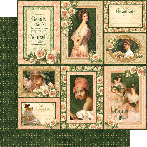 GRAPHIC 45 - PORTRAIT OF A LADY - DELUXE COLLECTORS EDITIION - 12" X 12" - Picture 11 of 15