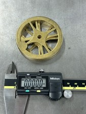 QTY 1 HOROLOGY OR MODEL STEAM BRASS SPUR GEAR BLANK WITH CENTER HOLE