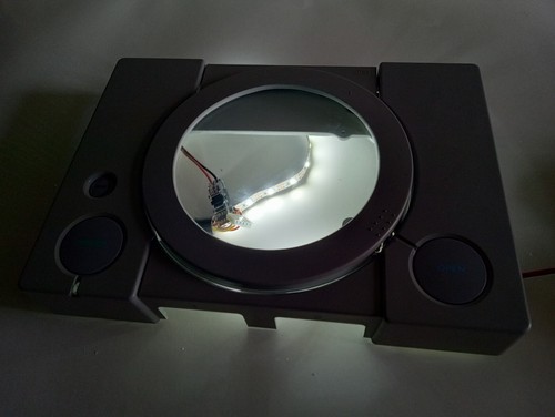 Custom made PS1 case mod kit shell housing with LED kit Playstation 1 DIY - Picture 13 of 13