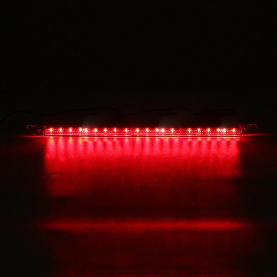 Luz de lámpara trasera de freno 3RD de montaje alto roja universal para coche 20 LED 12V Foto 2 de 4