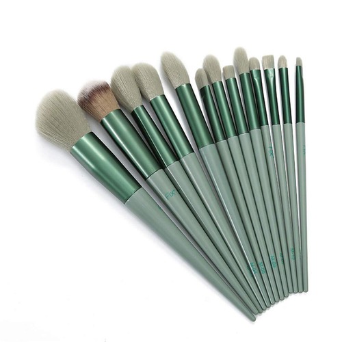 13 Pcs Makeup Brushes Sets Synthetic Foundation Blending Concealer Eye Shadow - Picture 3 of 9